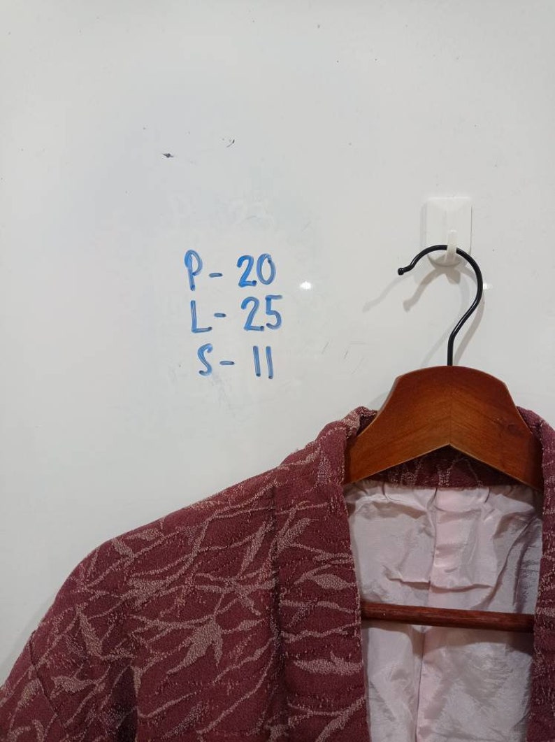 Vintage kimono noragi haori Hanten Jinbei Japanese traditional cardigan jacket size S M *two pinholes at right sleeve