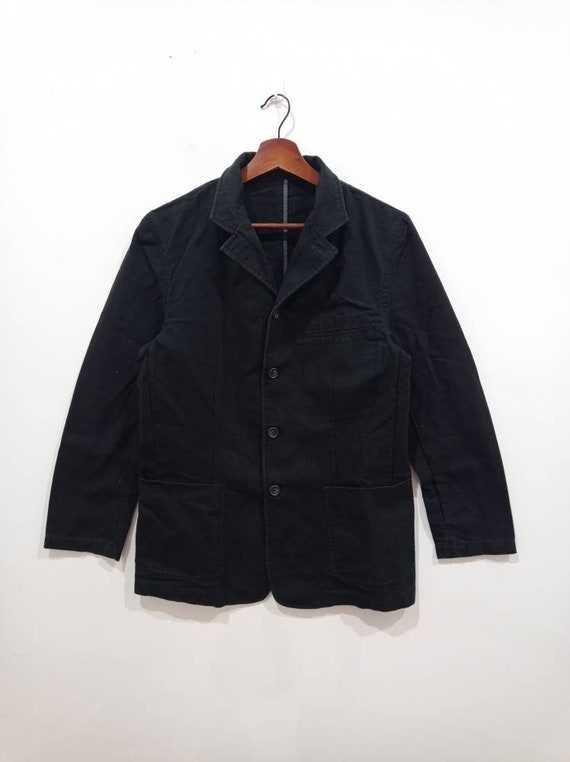 Vintage 90s Japanese chore workwear jacket denim b