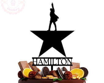 Hamilton Inspired Cake Topper, Personalised Acrylic Musical Theatre Birthday Decoration