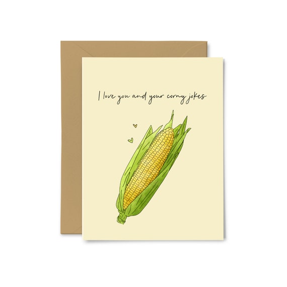 I Love You and Your Corny Jokes for Him Corn Funny Dad - Etsy Canada I Love You and Your Corny Jokes for Him Corn Funny Dad - Etsy Canada