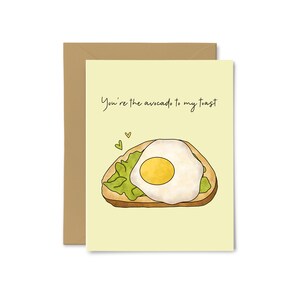 You're The Avocado To My Toast - Valentine's Day, Love, Anniversary, Wedding, For Him, For Her, Greeting Card, Punny, Food Pun