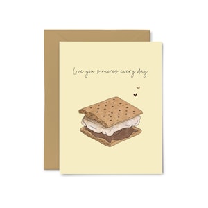 Je t'aime tous les jours - Anniversaire, Amour, Carte de voeux mignon petit chien, Jeu de mots sur la nourriture, Saint-Valentin, Pour lui, Pour elle, Petit ami, Petite amie