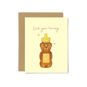 Je t'aime, chérie - Amour, anniversaire, cadeau de la Saint-Valentin, mariage, pour lui, pour elle, jolie carte de voeux, petit garçon, petit ami, petite amie