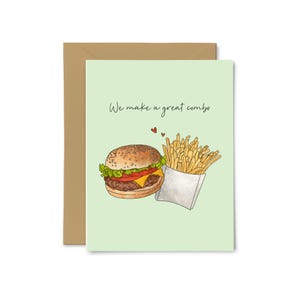 Nous faisons un excellent combo - Anniversaire, amour, mignon petit lapin, carte de voeux, jeu de mots, Saint-Valentin, pour lui, pour elle, petit ami, petite amie