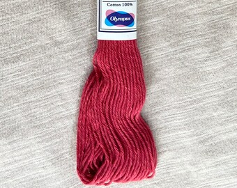 RED #15 Red Sashiko Thread Thick Matte Cotton Thread Japanese Cotton Thread for Sashiko Hand Embroidery