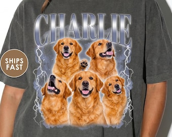 Comfort Colors® Custom Bootleg Shirt, Custom Dog Shirt, Custom Pet Shirt, Dog Remembrance Gift