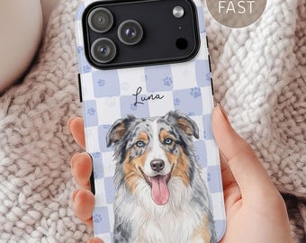 Custom Pet iPhone Case Custom Dog Phone Case Personalized iPhone 17 Tough Phone Cases