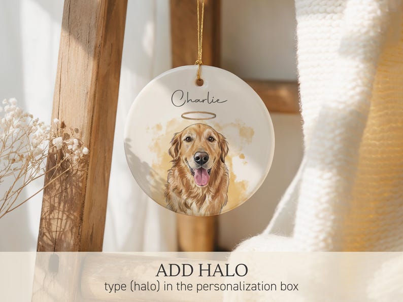 Custom Pet Ornament, Personalized Dog Ornament, Dog Remembrance Gift, Custom Dog Ornament for Personalized Ornament Gift bild 13