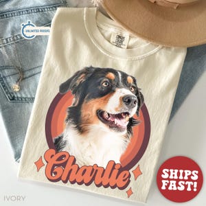 Comfort Colors® Custom Dog Shirt, Custom Pet Shirt, Retro Pet Shirt, Dog Remembrance Gift