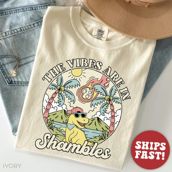 Comfort Colors® Vibes Are In Shambles Meme Shirt, Mental Health Shirt, Funny Meme T-Shirt