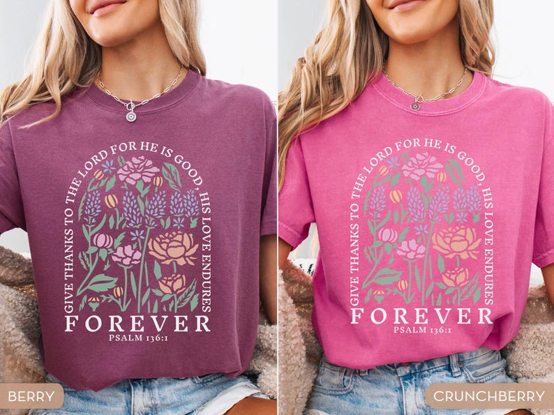 Comfort Colors® Christian Shirt, Christian Gifts, Inspirational Shirt, Religious Shirt, Bible Verse Shirt image 6