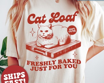 Comfort Colors® Cat Lover Gift, Funny Cat Shirt, Cat Mom Shirt, Cat Tshirt, Y2K Shirt