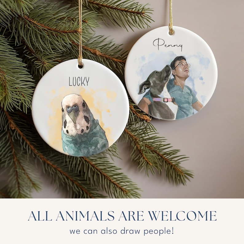 Custom Cat Ornament, Personalized Cat Ornaments, Pet Ornament For Pet Memorial bild 6