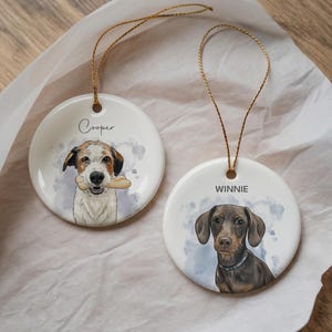 Custom Pet Ornament, Personalized Dog Ornament, Dog Remembrance Gift, Custom Dog Ornament for Personalized Ornament Gift bild 9