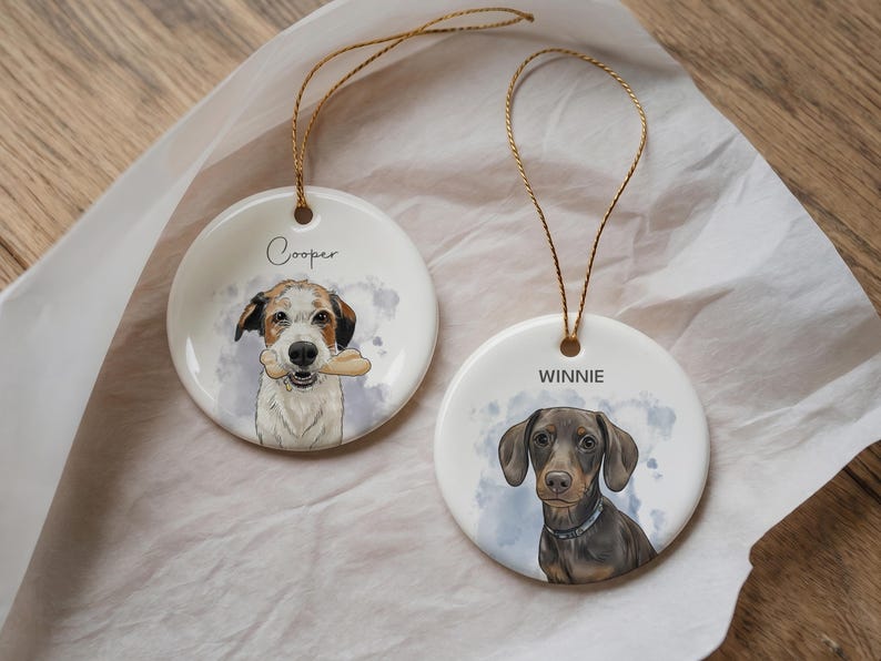 Custom Pet Ornament, Personalized Dog Ornament, Dog Remembrance Gift, Custom Dog Ornament for Personalized Ornament Gift bild 9