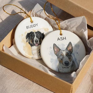 Custom Pet Ornament, Personalized Dog Ornament, Dog Remembrance Gift, Custom Dog Ornament for Personalized Ornament Gift bild 5