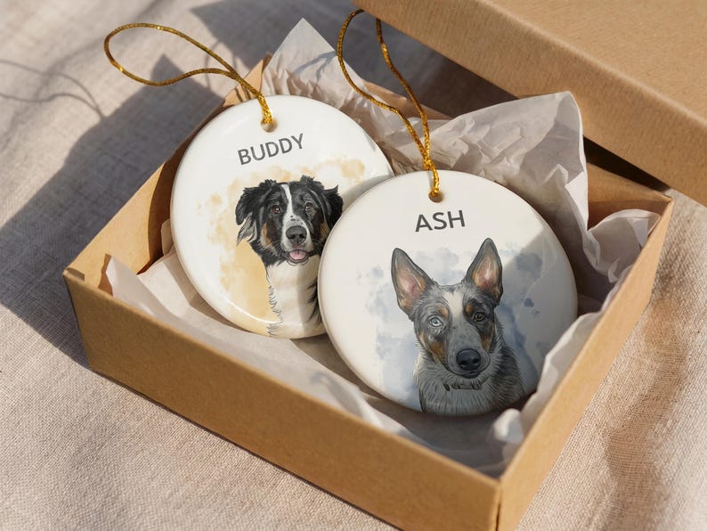Custom Pet Ornament, Personalized Dog Ornament, Dog Remembrance Gift, Custom Dog Ornament for Personalized Ornament Gift bild 5