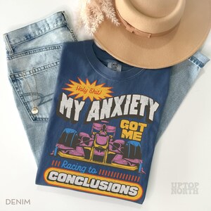 Comfort Colors® Anxiety Shirt, Mental Health Shirt, Social Anxiety Shirt, Gen z Shirt image 3