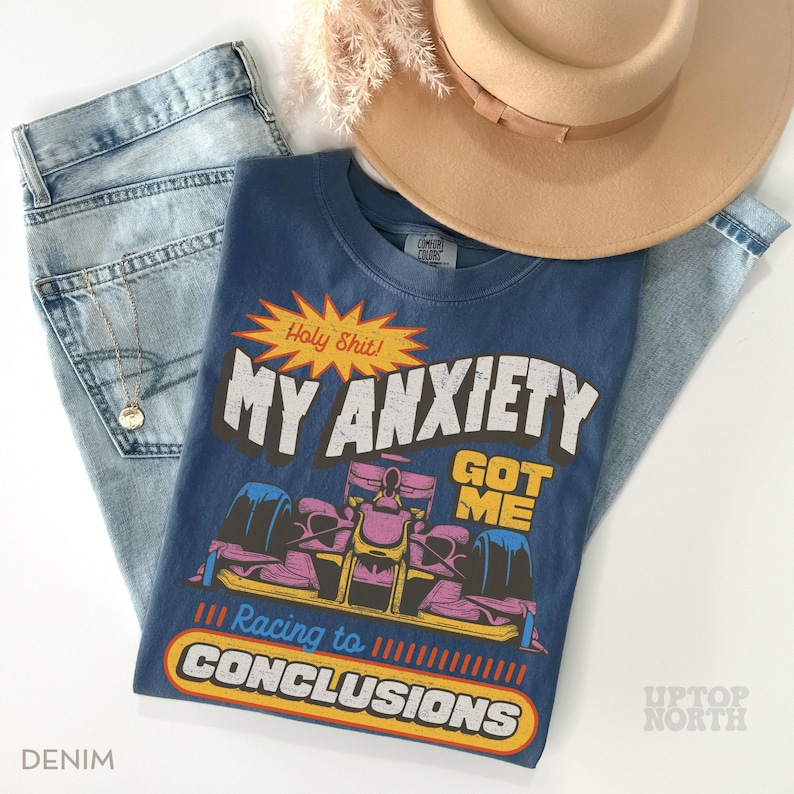 Comfort Colors® Anxiety Shirt, Mental Health Shirt, Social Anxiety Shirt, Gen z Shirt image 3