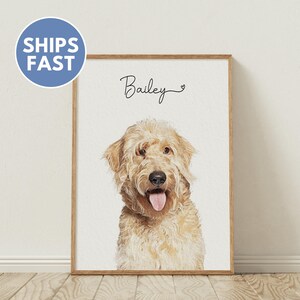 Custom Watercolor Portraits Using Pet Photo Personalized Digital Dog Portraits Cat Portraits Custom Dog Portraits Custom Pet Memorial Art