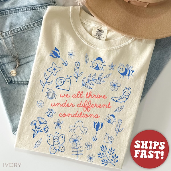Comfort Colors® Special Education Teacher Shirt, Neurodiversity Shirt for BCBA Gift,  Mental Health Gifts for Teachers