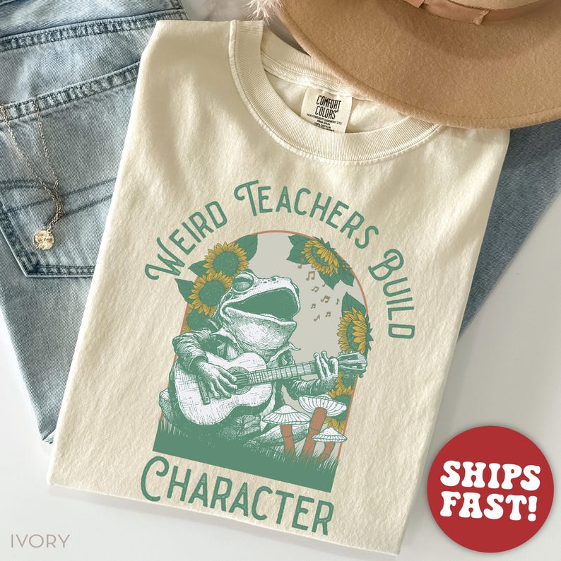 Comfort Colors® Frog Teacher Shirt for Back to School Shirt, Funny ...