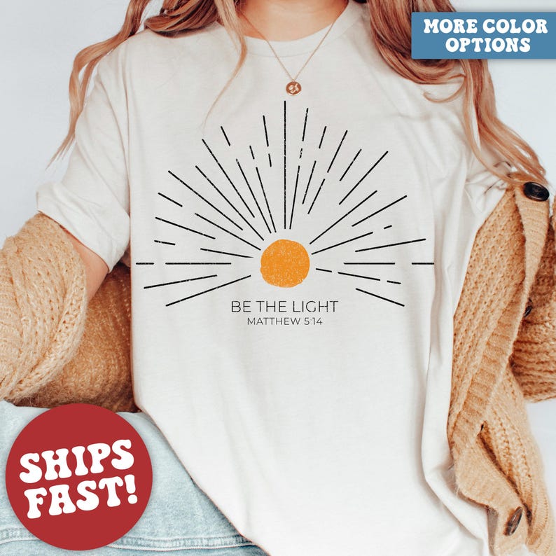Comfort Colors® Christian Shirt, Christian Gifts, Inspirational Shirt, Religious Shirt, Bible Verse Shirt image 1