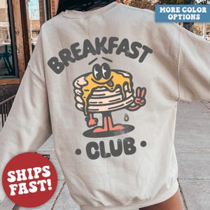 Breakfast Club Aesthetic Bohemian Retro Vintage Sweatshirt Oversized, Trendy Sweatshirt, Grunge Hippie Boho Graphic