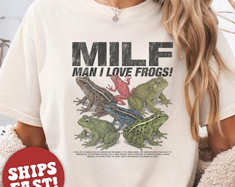 Comfort Colors® Man I Love Frogs Shirt, Frog Meme TShirt, Amphibian Tee, Cute Frog Lovers T Shirt, Funny Saying T-Shirt, Frog Lover Gift