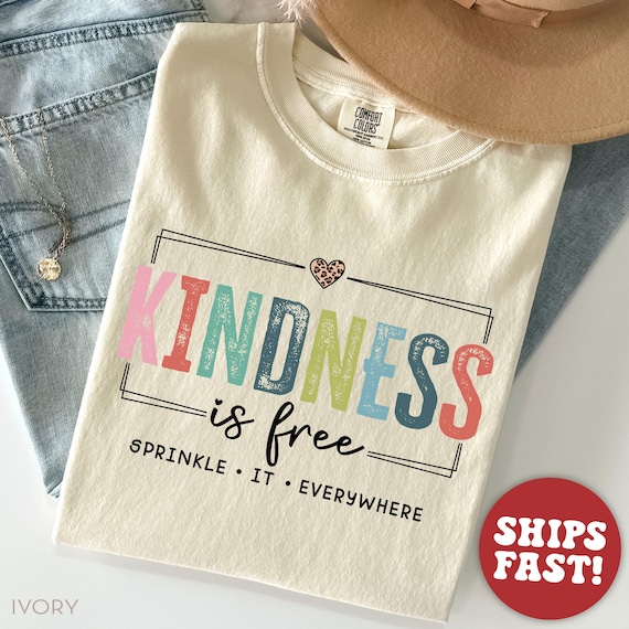 Comfort Colors® Kindness Shirt, Be Kind Shirt, Positive Clothing, Inspirational Shirt, Motivational Shirt
