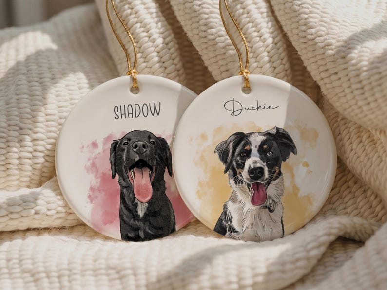 Custom Pet Ornament, Personalized Dog Ornament, Dog Remembrance Gift, Custom Dog Ornament for Personalized Ornament Gift bild 11