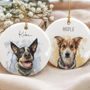 Custom Pet Ornament, Personalized Dog Ornament, Dog Remembrance Gift, Custom Dog Ornament for Personalized Ornament Gift bild 1