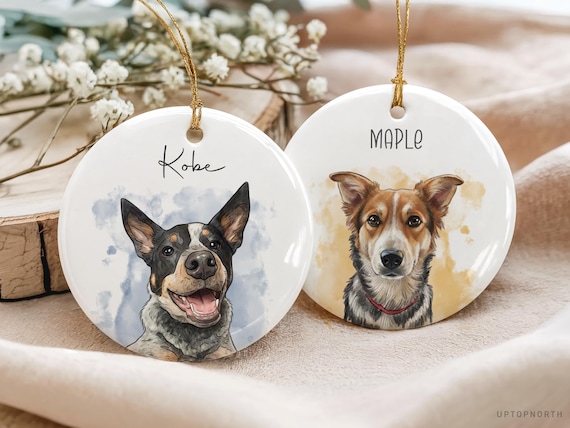 Custom Pet Ornament, Personalized Dog Ornament, Dog Remembrance Gift, Custom Dog Ornament for Personalized Ornament Gift