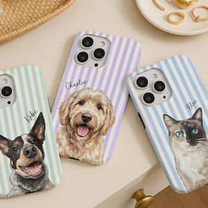 Custom Pet Phone Case, Dog Phone Case, Personalized Cat Photo iPhone Case