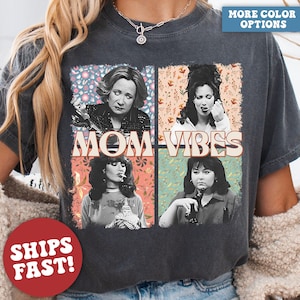 Comfort Colors® Mom Vibes Shirt, Funny Mom Life Shirt, Retro Mother Shirts, Mother&#39;s Day Gift, Cool Mom Gifts