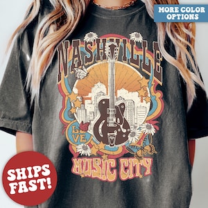 Comfort Colors Tennessee Western Shirt, Country Music Shirt, Vintage Nashville T-Shirt image 1