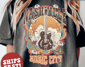 Comfort Colors Tennessee Western Shirt, Country Music Shirt, Vintage Nashville T-Shirt