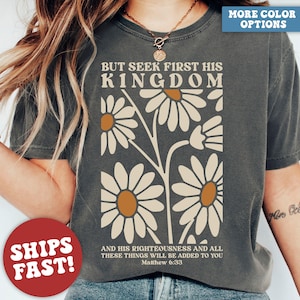 Comfort Colors® Christian Shirt, Christian Gifts, Inspirational Shirt, Religious Shirt, Bible Verse Shirt