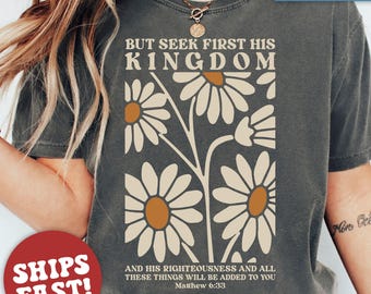 Comfort Colors® Christian Shirt, Christian Gifts, Inspirational Shirt, Religious Shirt, Bible Verse Shirt