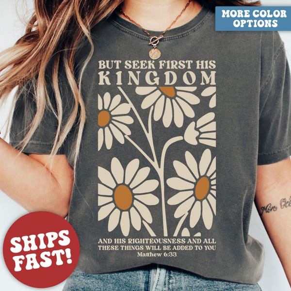 Comfort Colors® Christian Shirt, Christian Gifts, Inspirational Shirt, Religious Shirt, Bible Verse Shirt