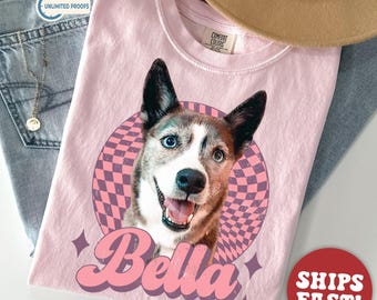 Comfort Colors® Custom Dog Shirt, Custom Pet Tshirt, Personalized Pet Shirt, Dog Remembrance Gift