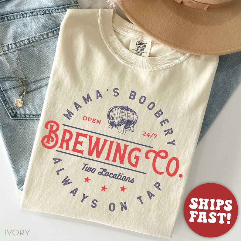 Comfort Colors® Breastfeeding Shirt for Mother's Day Gift for Mom - Funny Mom Life Shirt - New Mom Gift for Mother's Day Ivory