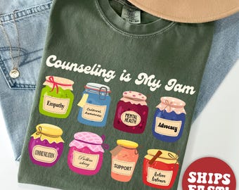 Comfort Colors® School Counselor Shirt, School Psychologist Shirt, Mental Health Shirt, Counselor Gifts