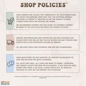 a poster with instructions on how to shop
