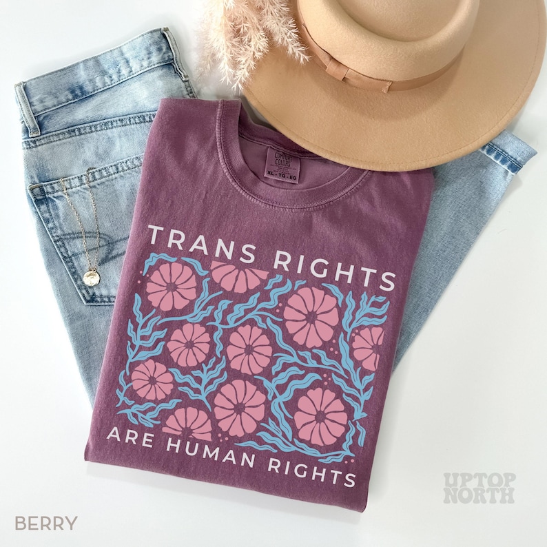 Comfort Colors® Trans Rights Shirt, Equal Rights Shirt, Protect Trans Shirt, Social Justice Shirt, LGBTQ Shirt image 5