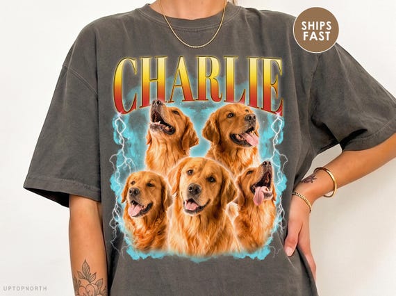 Comfort Colors® Custom Dog Shirt, Custom Pet Shirt, Personalized Bootleg Shirt, Dog Remembrance Gift