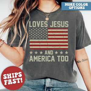 Comfort Colors 4th of July Shirt, Christian Shirt, Fourth of July T-Shirt, Religious USA Shirt, Independence Day, American Patriotic Shirt