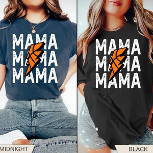 Comfort Colors Custom Basketball Mom Shirt, Basketball Team Shirt, Mama Basketball Season Tee, Sports Mom Tee, Basketball Game Day Shirt image 5