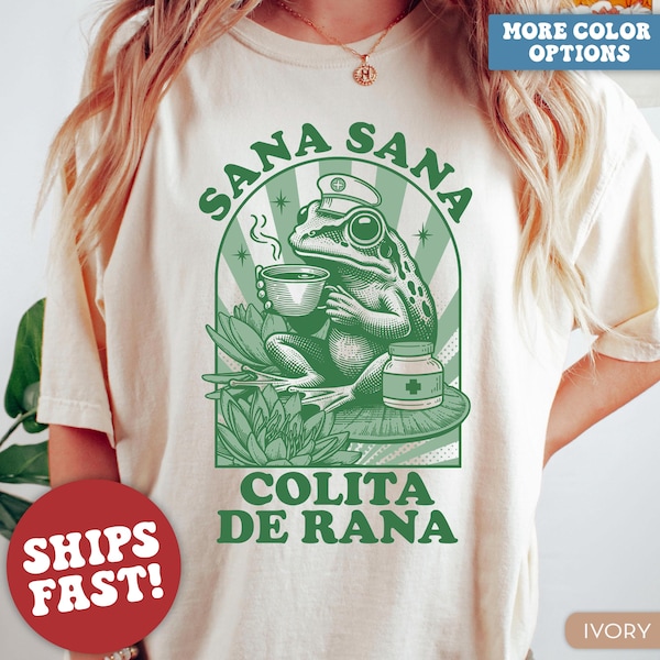 Comfort Colors® Camisa Latina, Camisa de Mamá, Regalo de Mamá Latina, Día De Las Madres, Sana Sana Colita De Rana