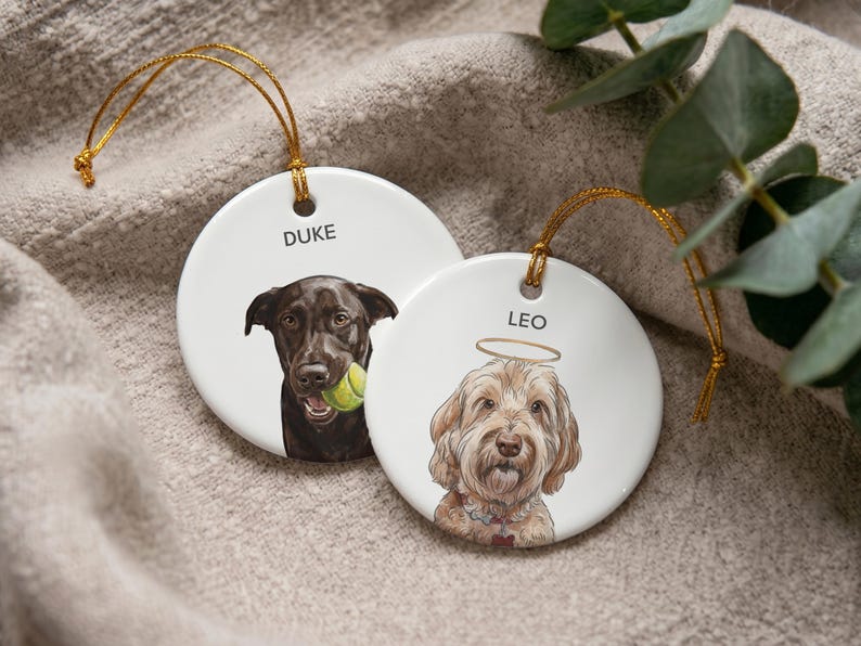 Custom Pet Ornament, Personalized Dog Ornament, Dog Remembrance Gift, Custom Dog Ornament for Personalized Ornament Gift bild 12